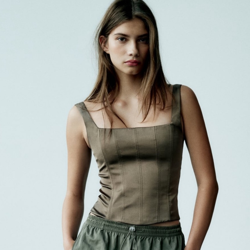 Satin effect top